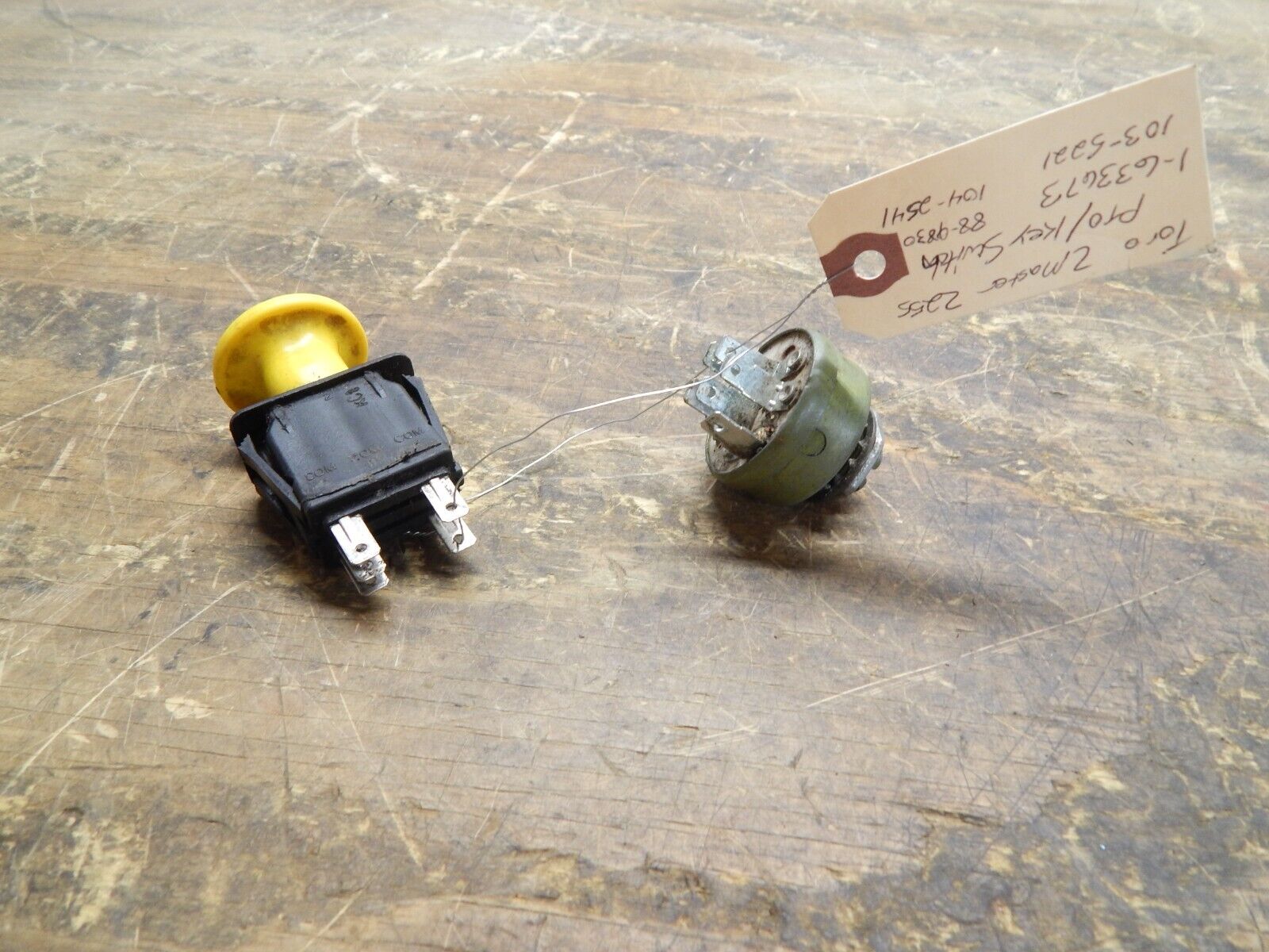 Toro ZMaster Z255 PTO Key Switch 1-633673 103-5221 88-9830 104