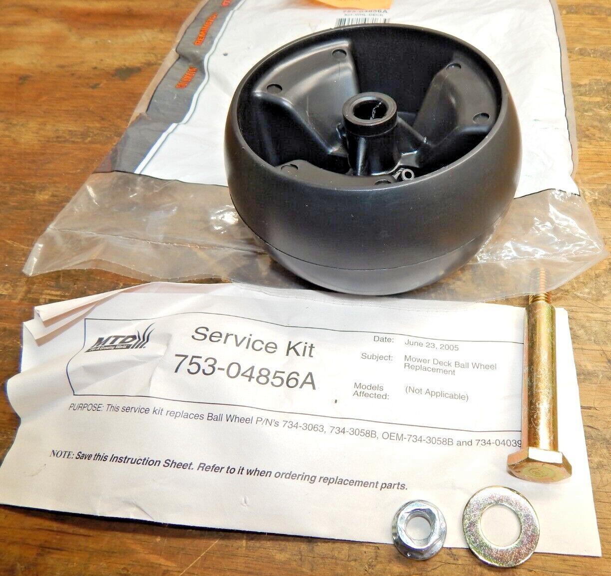 OEM MTD Deck Wheel Kit 75304856A Adams Small Engine LLC