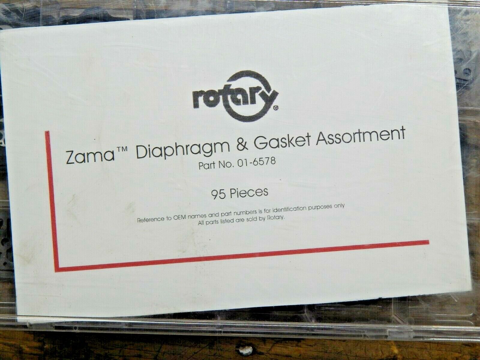 ROTARY 01-6578 ZAMA CARBURETOR 90 DIAPHRAGM/GASKET PARTS