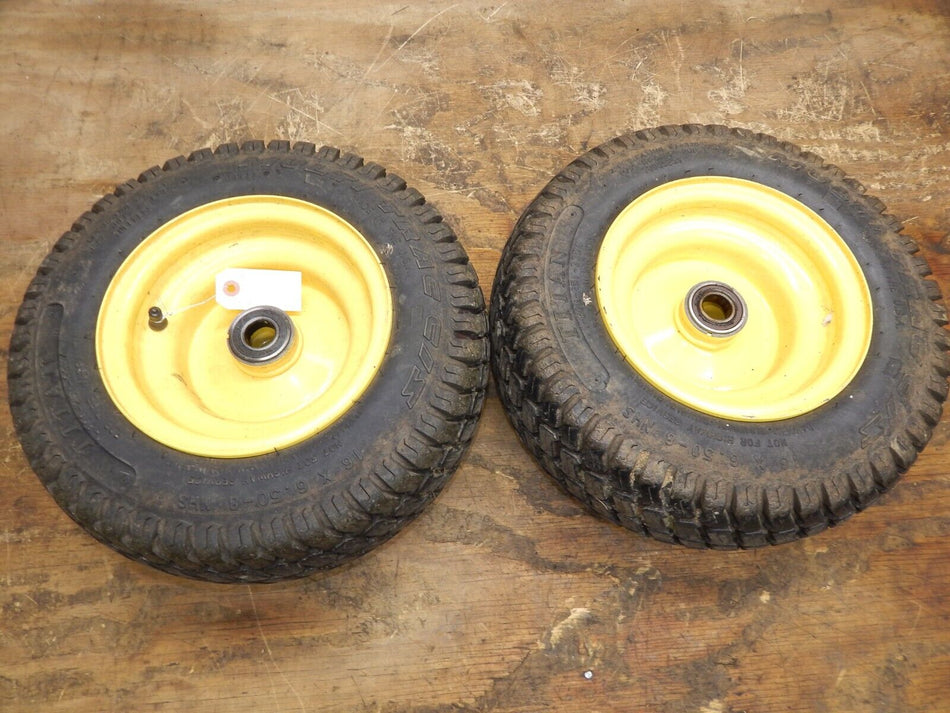 OEM John Deere GT275 Front Tires and Rim Set of Two