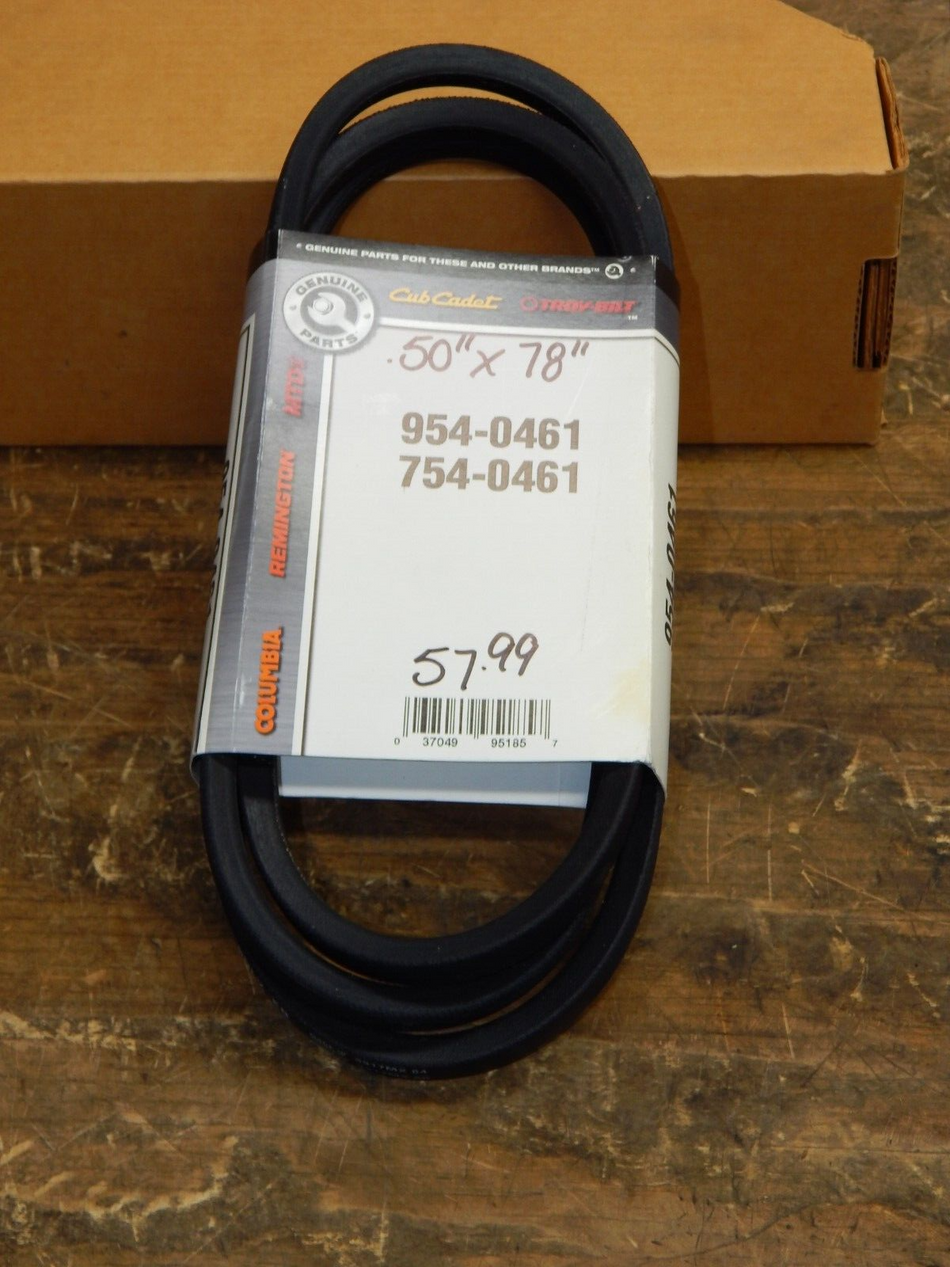 OEM MTD TROY BUILT Cub Cadet Belt 954-0461 754-0461 .50"x78"