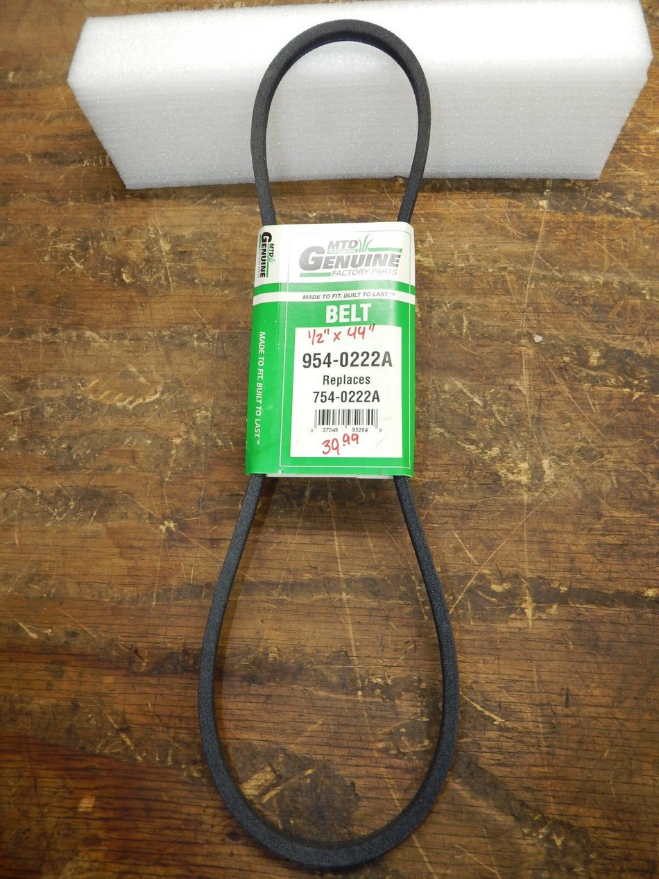 OEM MTD  Belt 1/2" x 44" 954-0222A 754-0222A