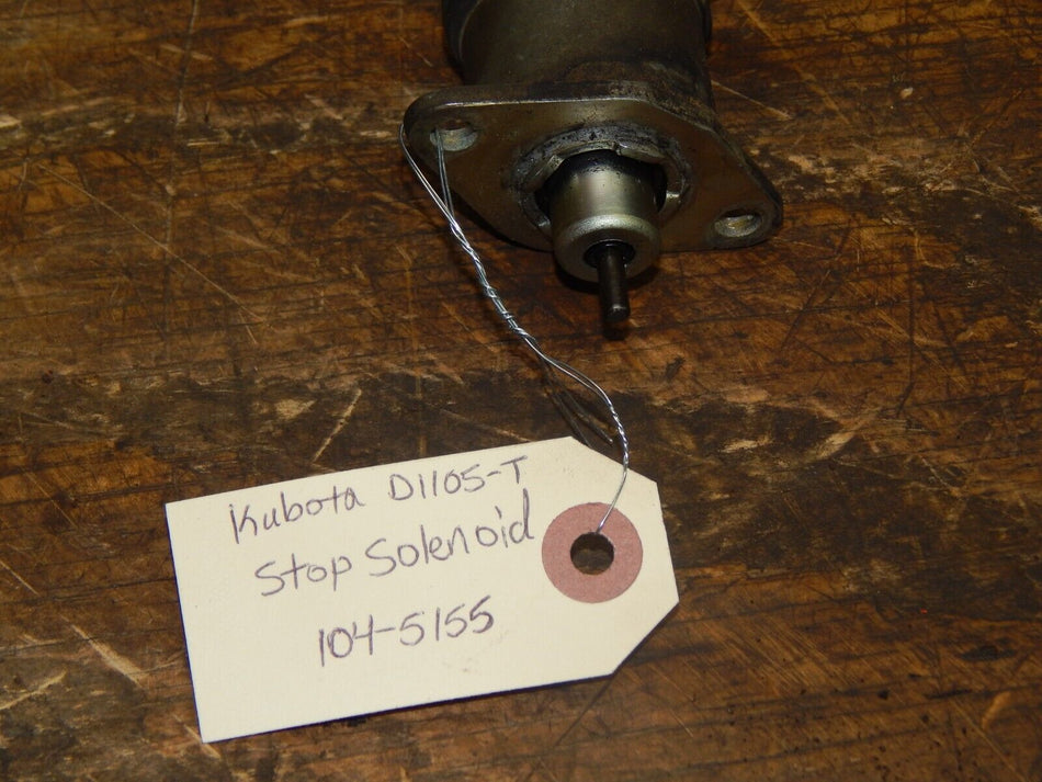 Kubota D1105-T Stop Solenoid 104-5155