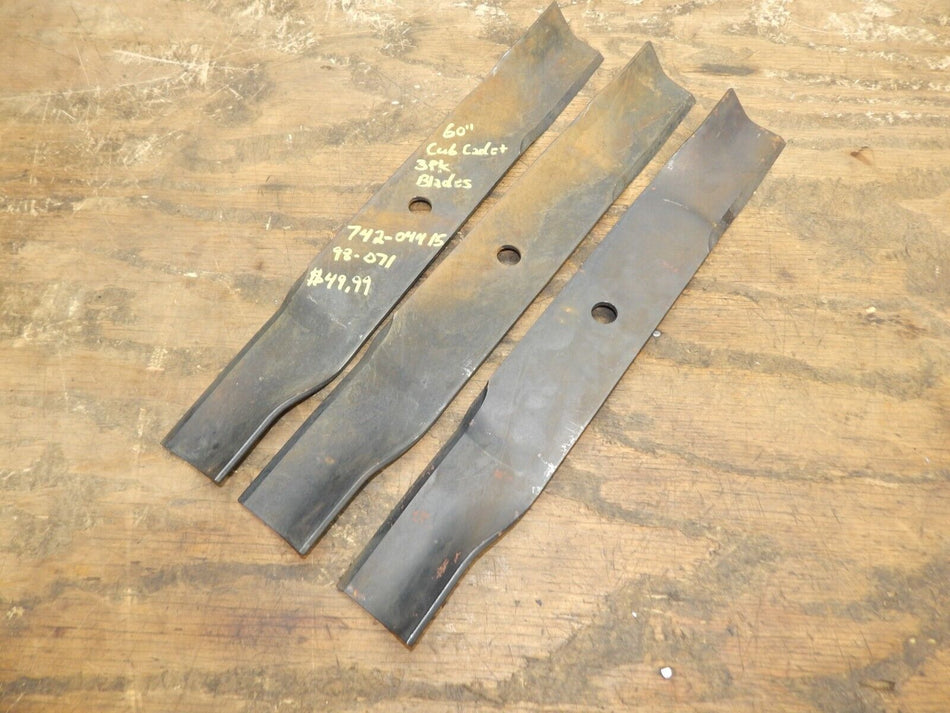 OEM Cub Cadet 60" Blades 3Pk  742-04415 98-071