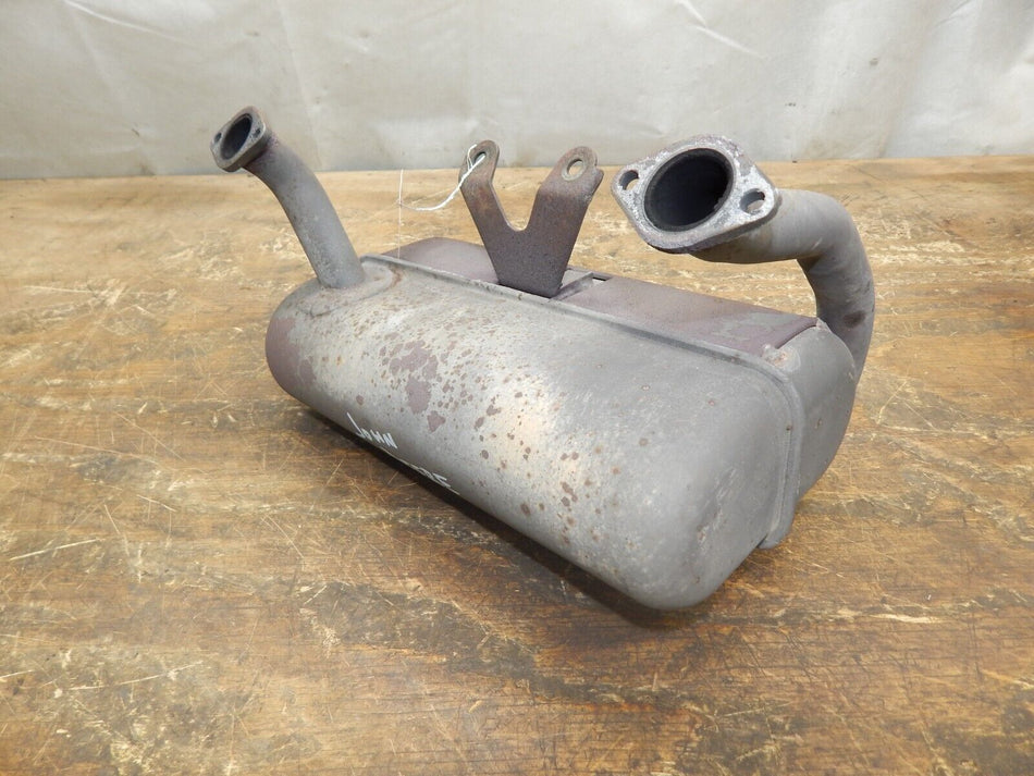 John Deere 425 Muffler AM118857 (SMALL HOLE CIRCLED)