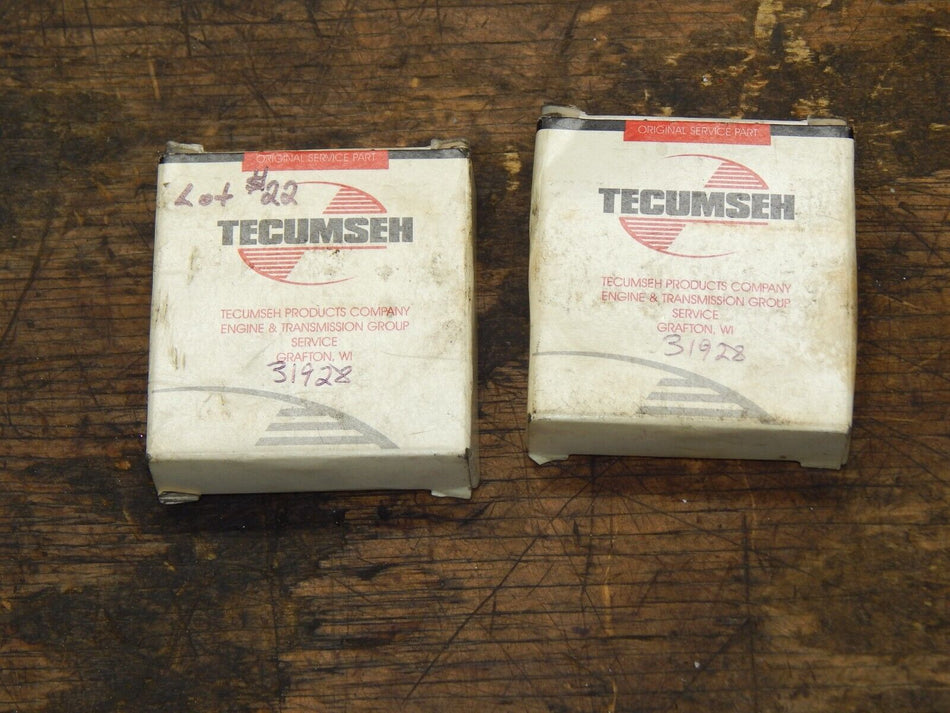 LOT OF (2) TECUMSEH PART NOS BEARING CUP 31928 FITS SOME HH100-OH180, VH80-100