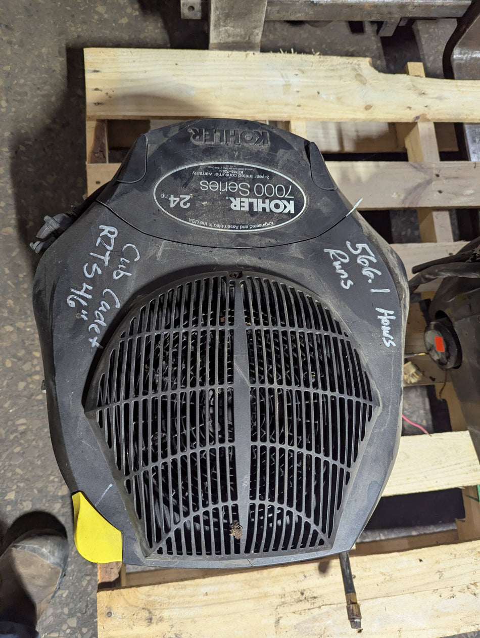 Kohler 7000 series KT735 (24hp) 1"x3" vertical crankshaft (566 hours)