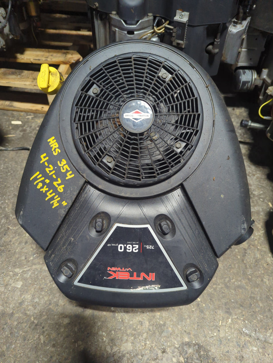Briggs and Stratton Intek model 445877 (26hp) vertical shaft 1 1/8"x4 1/4" (354 hours)