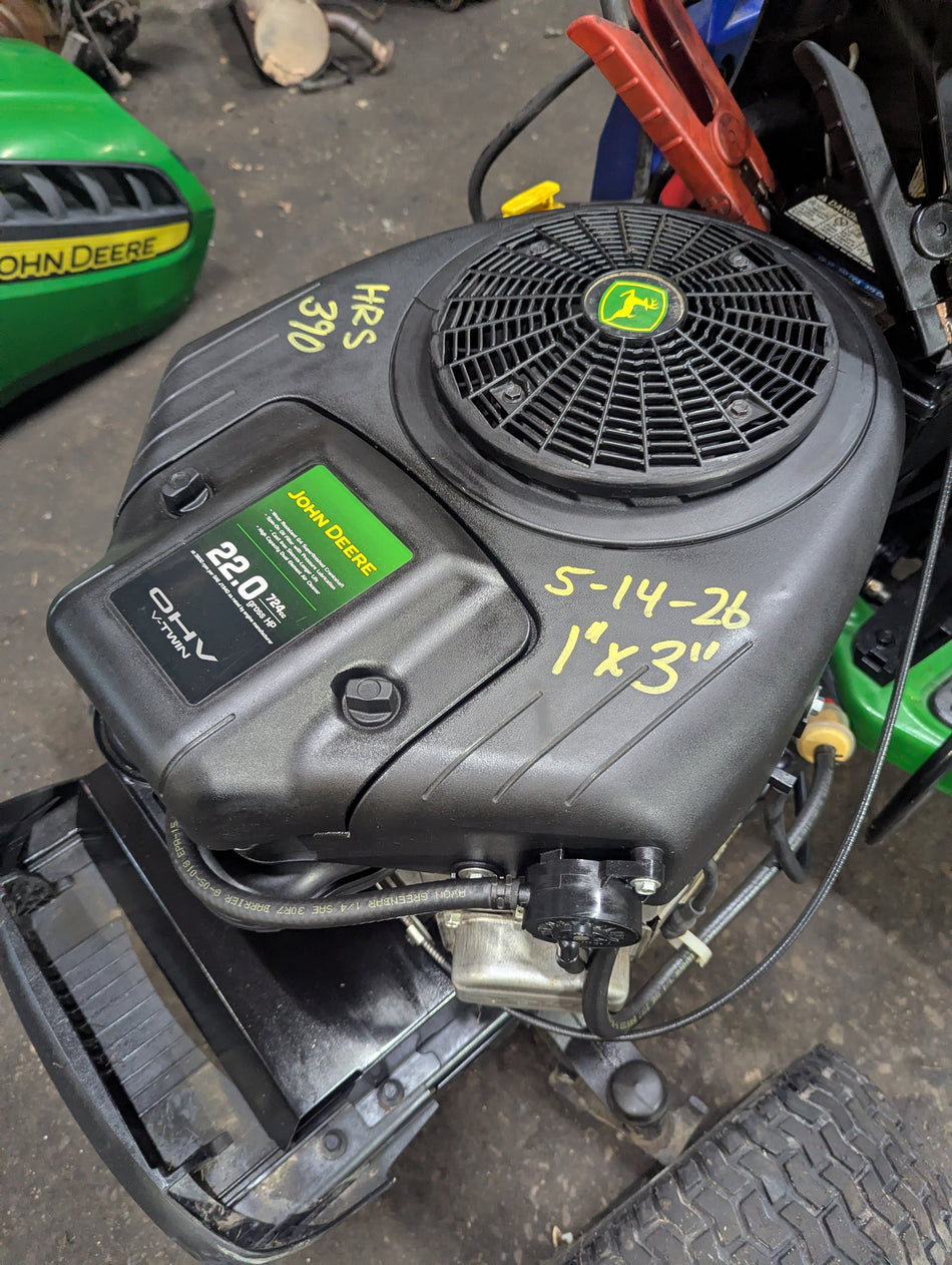 briggs and Stratton intek V-twin 22hp model 44R677 vertical 1"x3" crankshaft (390 hours)