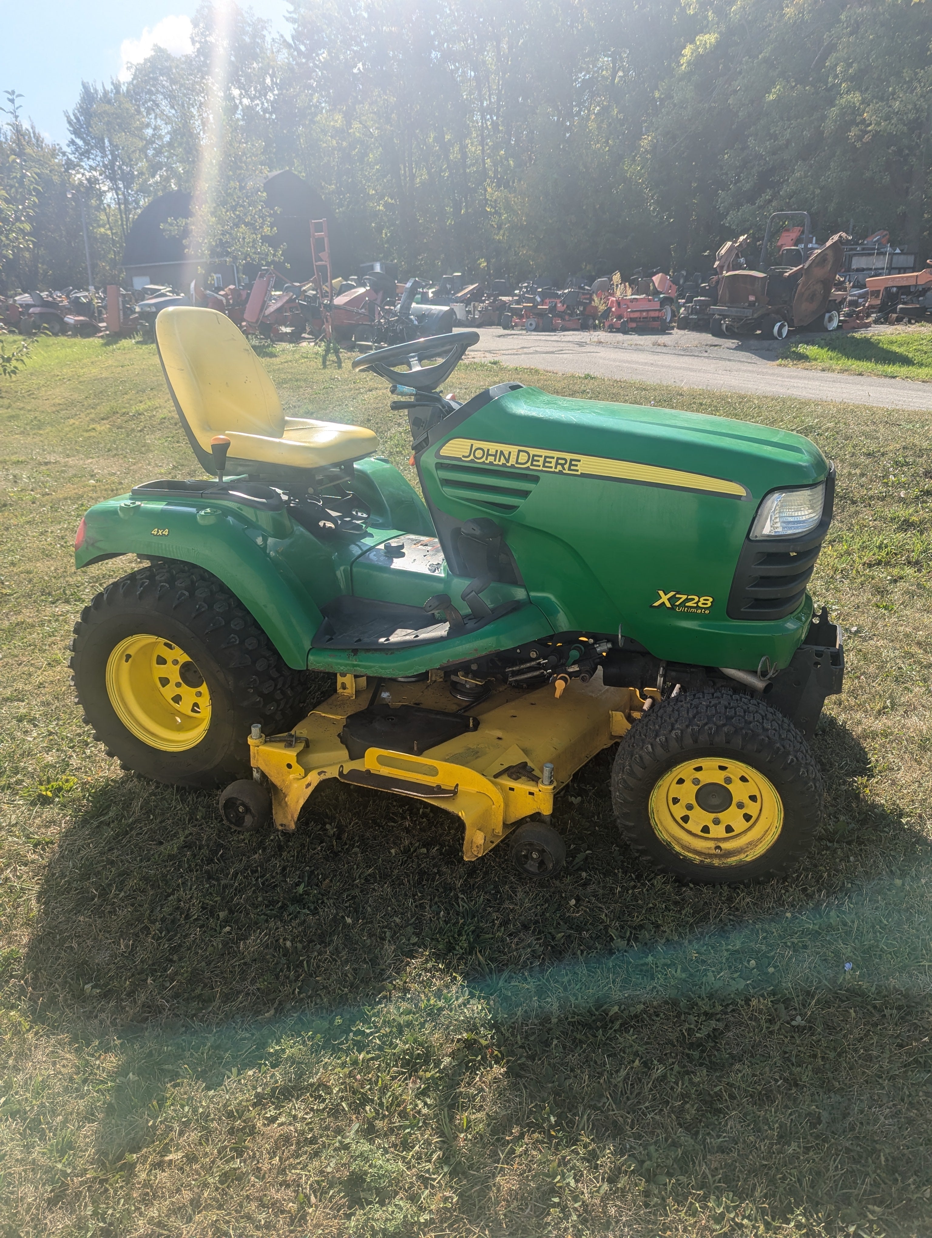 John deere x728 ultimate sale