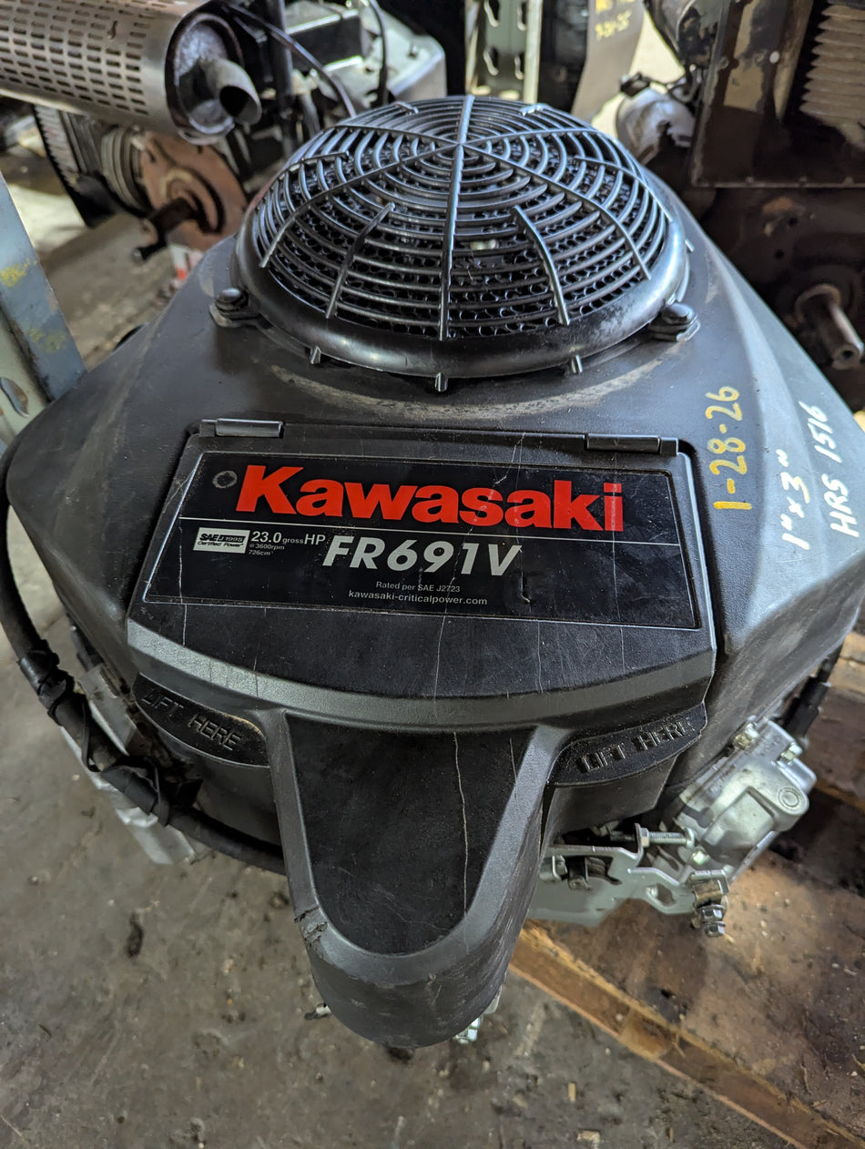 Kawasaki FR691V (23hp) vertical crankshaft (1"x3") 1576 hours?