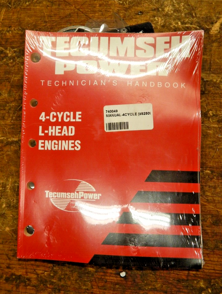 Genuine 4 Cycle L-Head Engines Tecumseh Handbook 740049