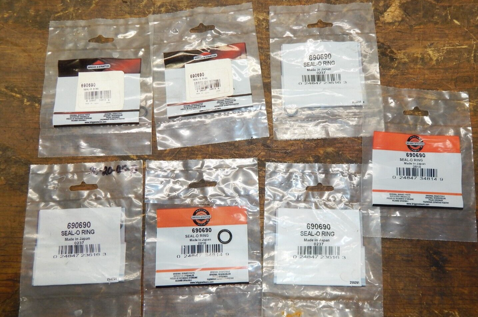 Genuine OEM Briggs & Stratton 690690 O-Ring Seal QTY.7