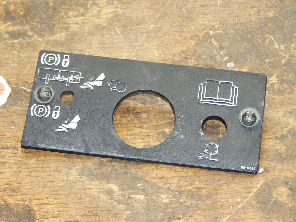 Toro 5400-D Reelmaster-Reel Mower- Instrument Plate 93-7998-03