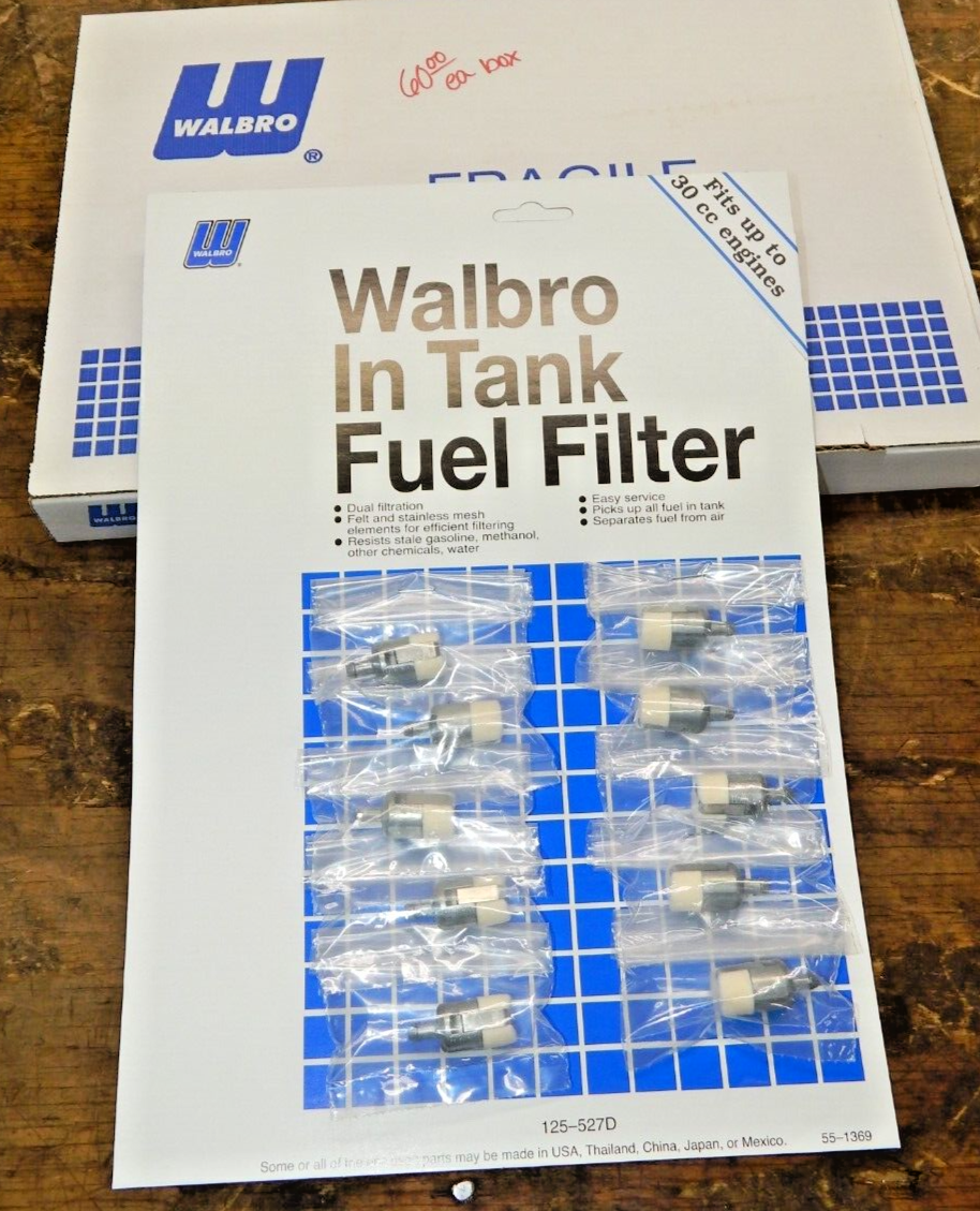 Genuine OEM WALBRO PACK OF 10 FUEL FILTERS 125-527D