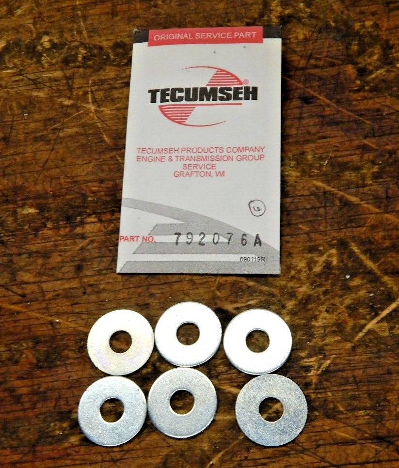 Genuine OEM Tecumseh Washer 792076A - 6 per pack