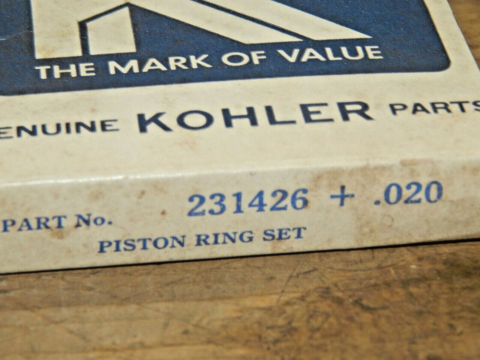 Genuine OEM Kohler Ring Set (.020) 231426-S 230469 Kohler Engine KB38