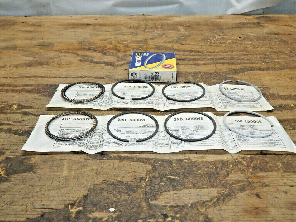 Wisconsin Hastings Piston Ring set 5123 .020 2 cylinder