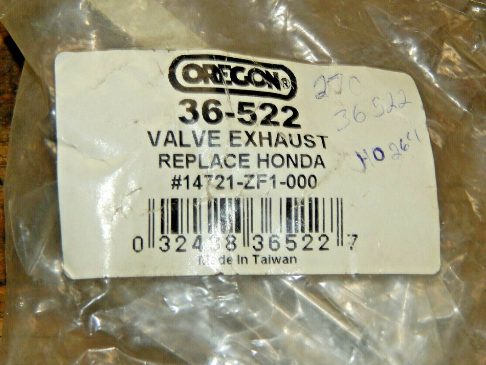 Genuine Oregon Valve Exhaust-Honda rpls Honda 14721-ZF1-000 36-522