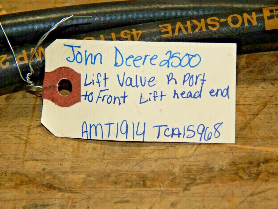 John Deere 2500 Greens Mower-Lift Valve R Port To Front Lift Head End AMT1914