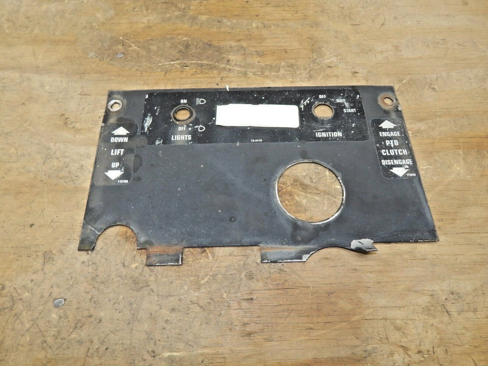 Wheel Horse 312-8 Garden Tractor-Dash Plate-USED