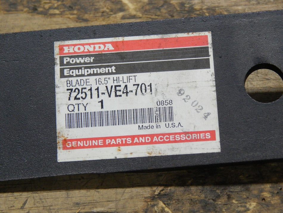 GENUINE OEM Honda 72511-VE4-701 High Lift Blade 16.5”