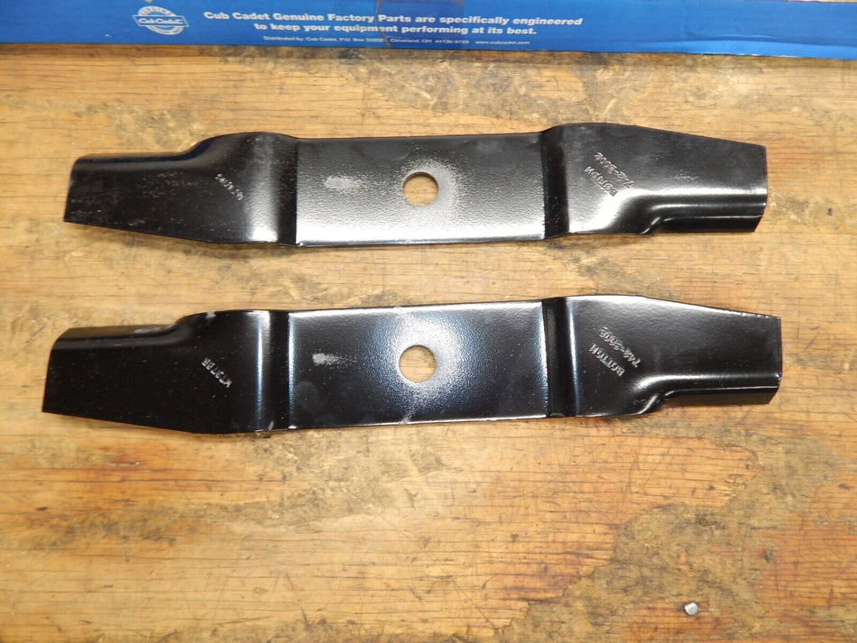 OEM Cub Cadet MTD Heat-Treated Blades 759-3812 724-3002 SET OF TWO