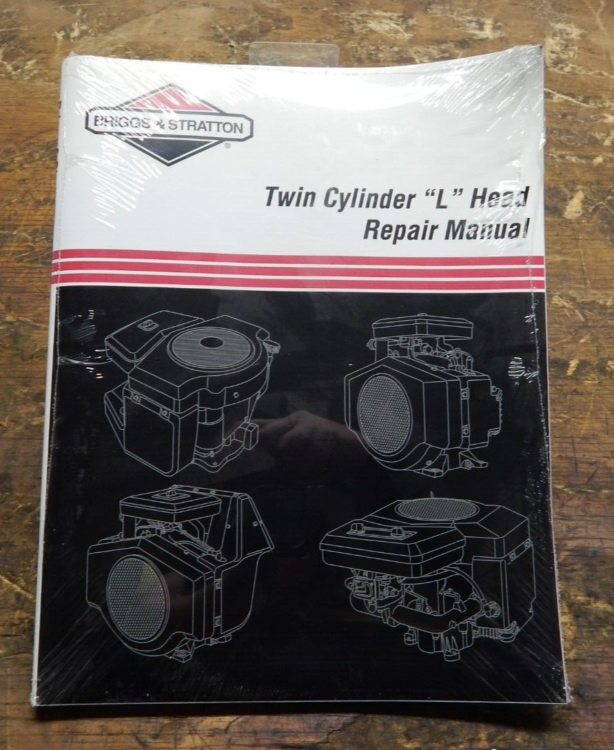 OEM Genuine Briggs & Stratton Twin Cylinder "L" Head Repair Manual SEALED