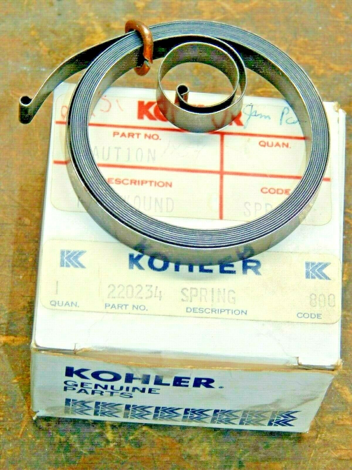 Spring Rewind Motor NOS Kohler Spring Rewind - P#220234 – Adams Small Engine LLC
