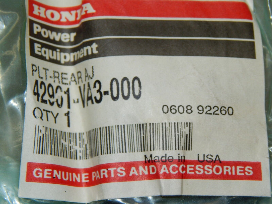 Honda OEM Plate, RR. Adjuster #42961-VA1-000 QTY.1 -NEW