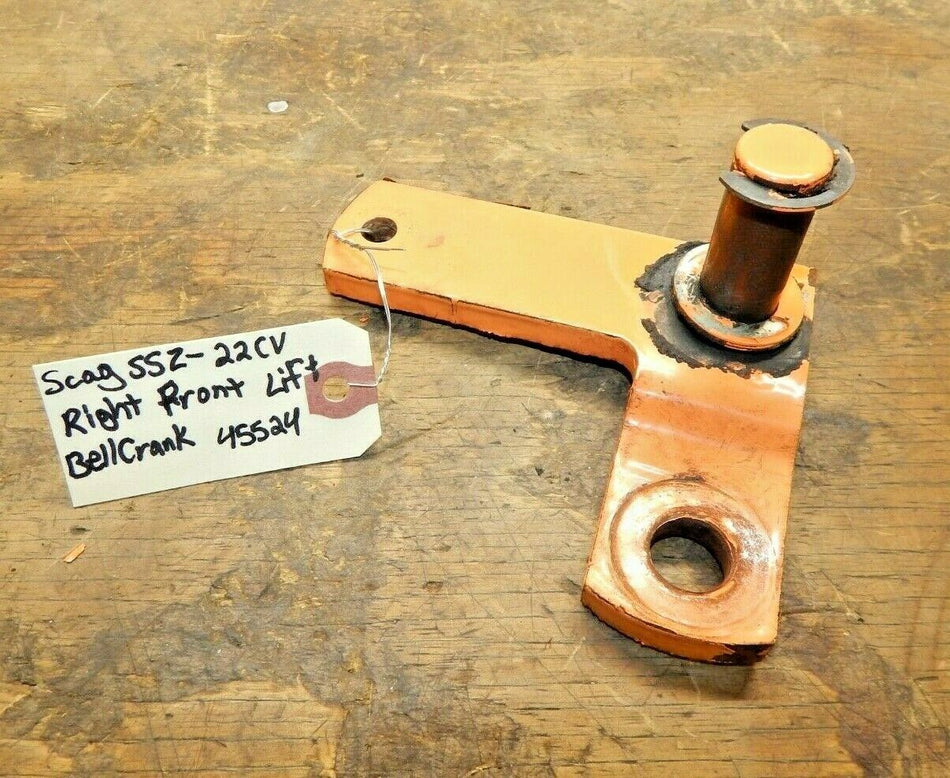 Scag Super Z Model# SSZ-22CV RIGHT Front Lift Bell Crank 45524