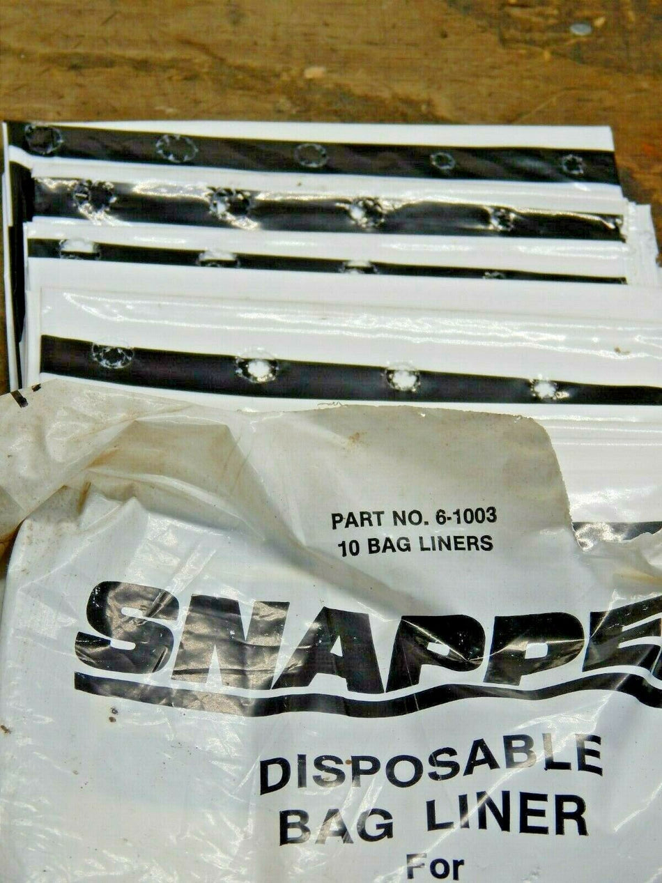SNAPPER "DISPOSABLE BAG LINERS" #6-1003,10 TOTAL/Pack