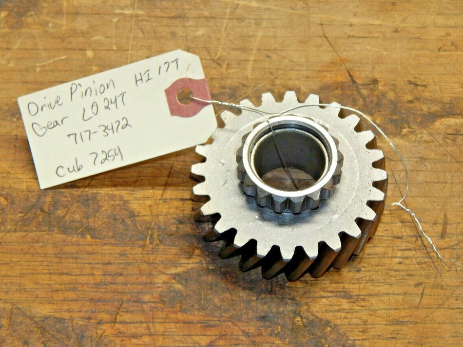 Cub Cadet 7254 Sub Compact Tractor-Drive Pinion Gear (Hi 17T) (Lo 24T) 717-3472