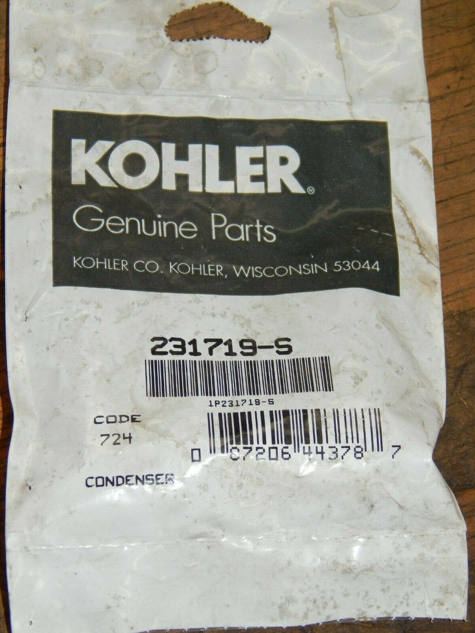 NOS GENUINE Kohler 231719-S CONDENSER