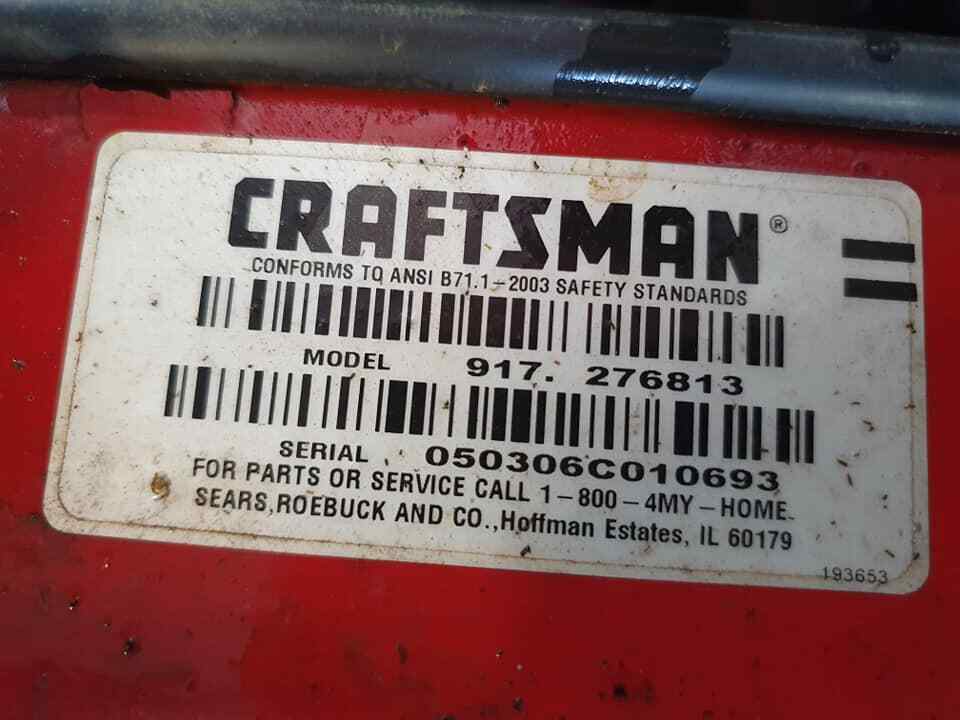 Craftsman LT3000 #917.276813 Riding Mower Axle Support