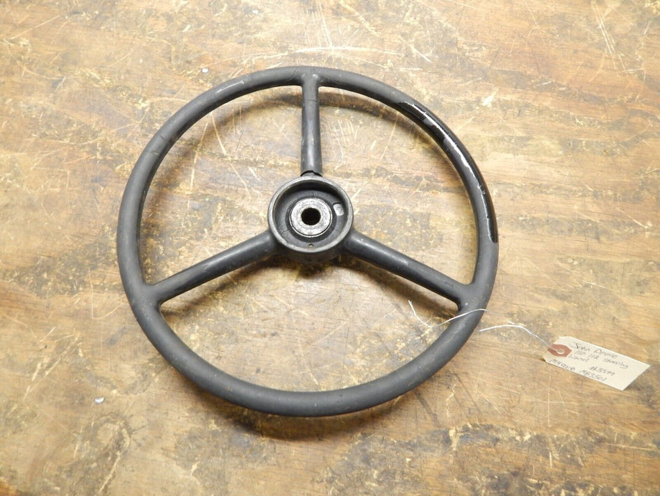 John Deere 110 112 Steering Wheel M40008 M83501 HAS CRACKS SHOWS WEAR