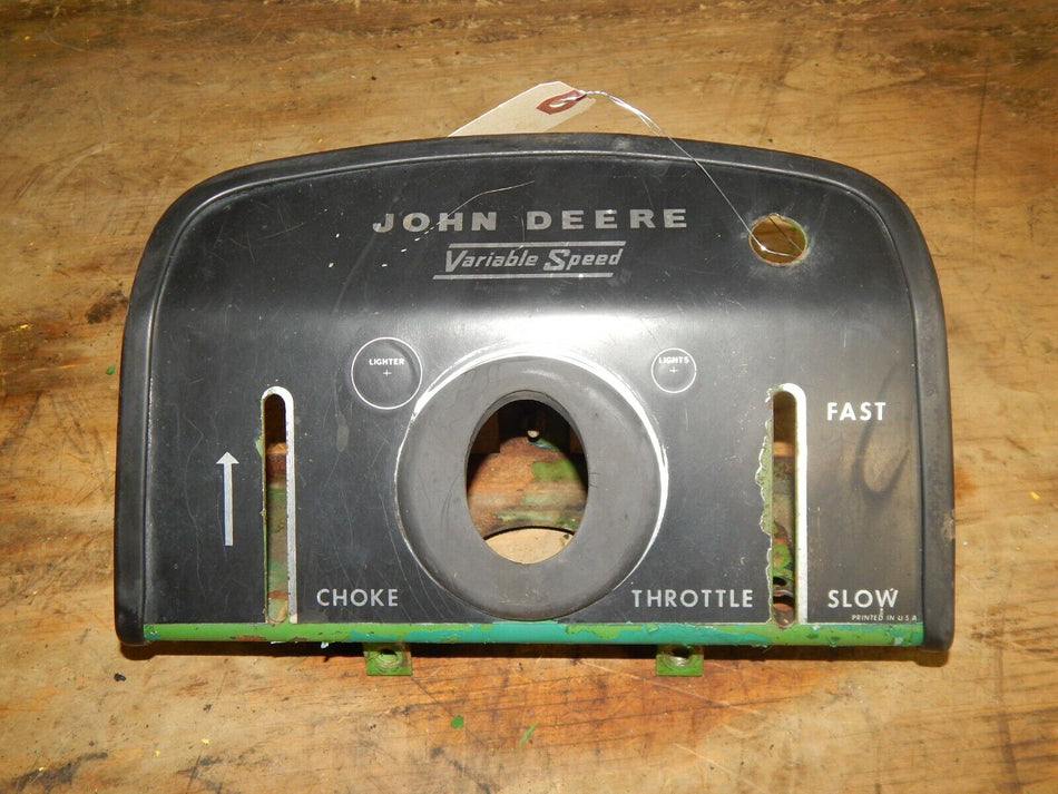 John Deere 110 Round Fender Dash Panel M44391