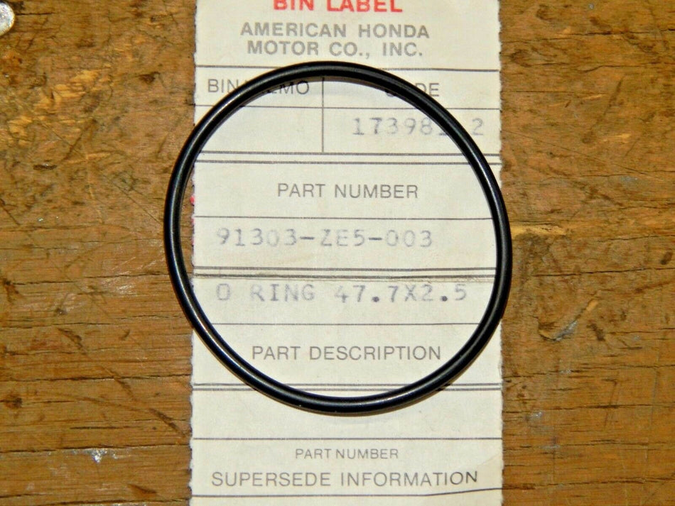 Honda OEM O-Ring #91303-ZE5-000- QTY.1-NEW