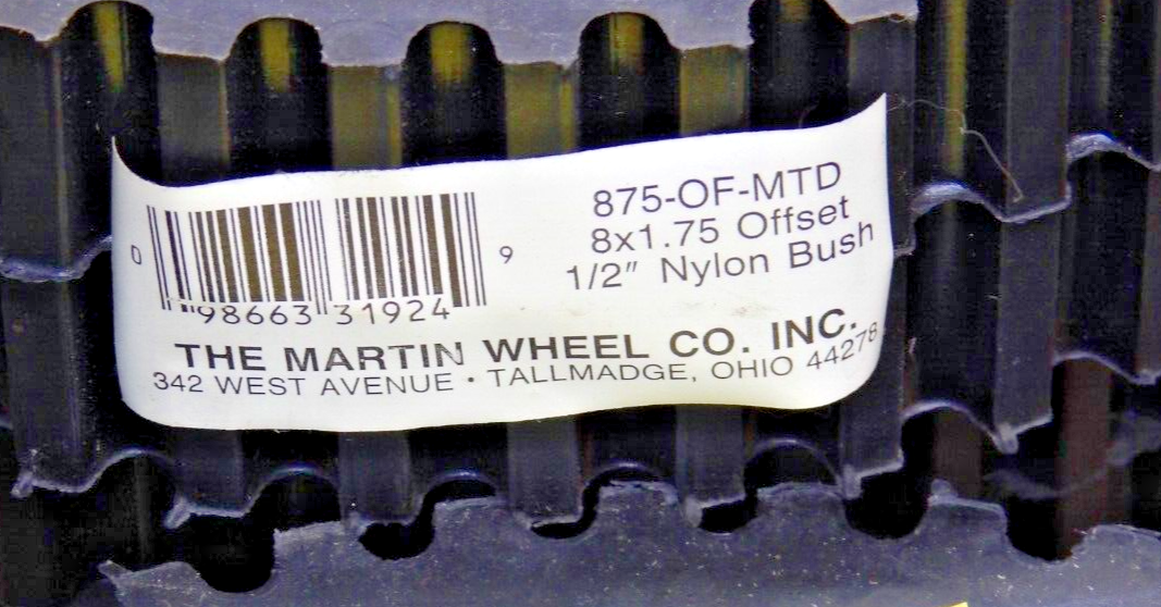 OEM The Martin Wheel CO. Tires SET OF THREE 875OFMTD Adams Small