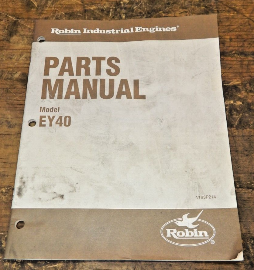 Genuine Robin Parts Manual EY40