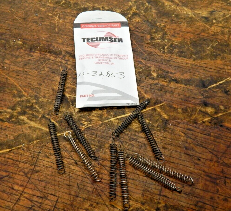 Genuine OEM Tecumseh Extension Springs Pack of 10 32863