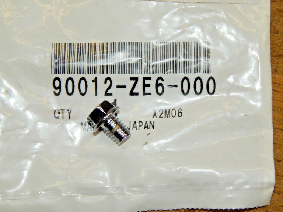 Honda OEM Flange Bolt #90012-ZE6-000- QTY.1-NEW