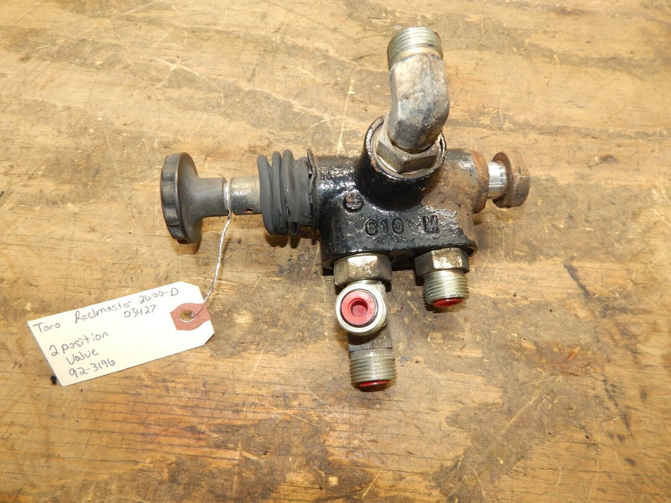 Toro 2600-D Reelmaster 3WD-2 Position Valve 92-3196