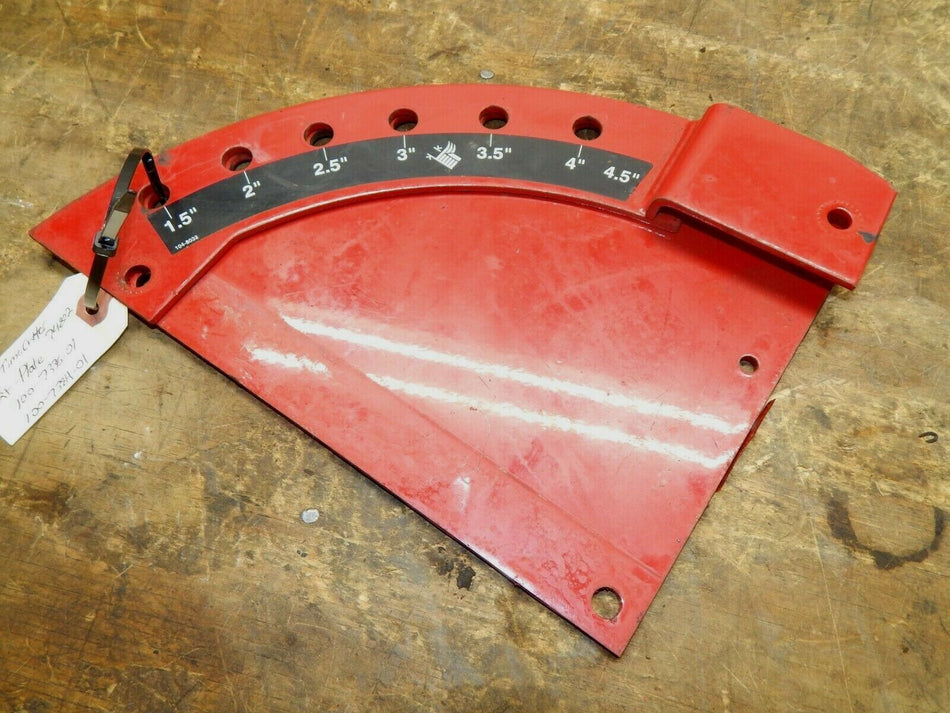 Toro Time Cutter 74802 Lift Plate 100-7335-01, 100-7384-01