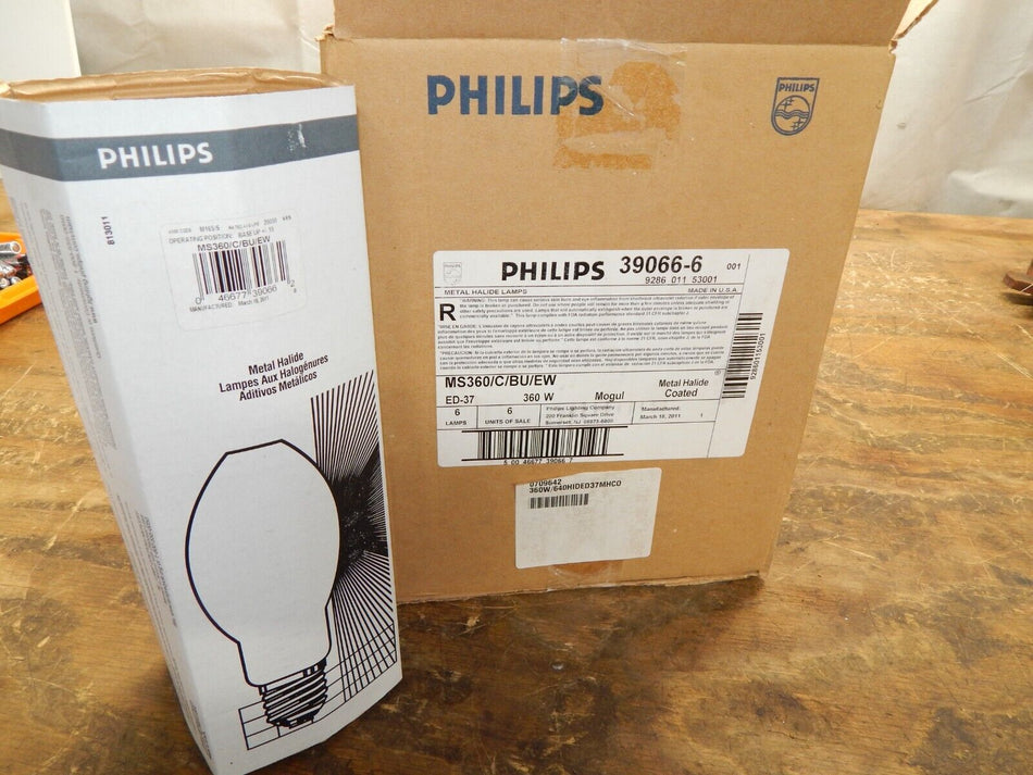 REPLACEMENT BULBS FOR PHILIPS 39066-6 360W BOX OF 6